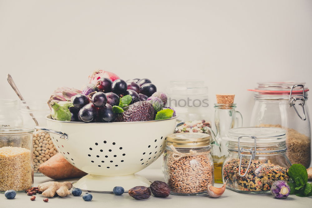 Similar – Image, Stock Photo Ingredients for a healthy breakfast