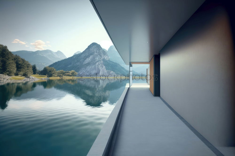 Similar – Image, Stock Photo Reflection of the Alps at Lake Wolfgang