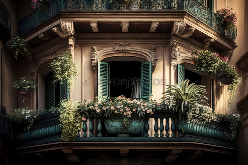 Similar – Image, Stock Photo Spanish balcony