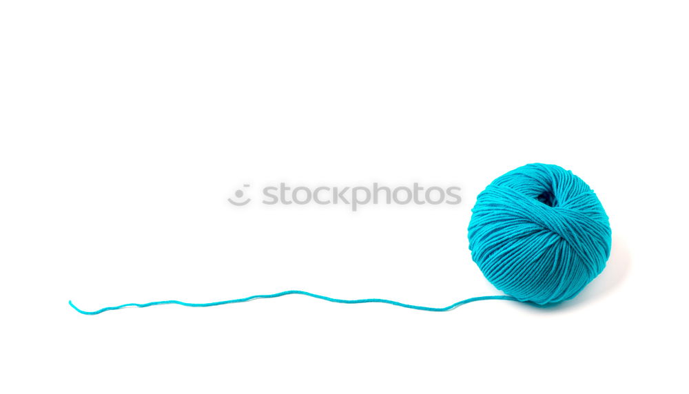 Similar – Image, Stock Photo blue button and thread