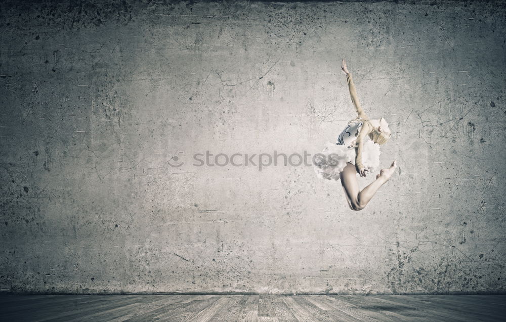 Similar – Image, Stock Photo Man in handstand inside