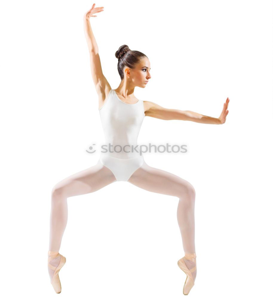 Similar – Ballet dancer posing at street