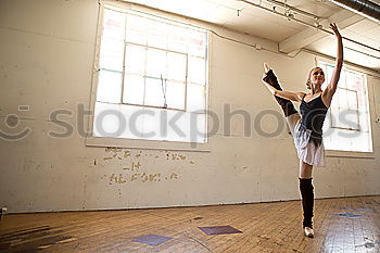 Similar – Young woman dancing in studio