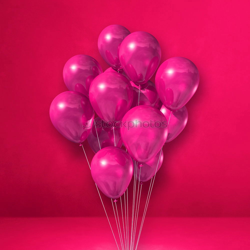 Similar – Herzförmige Luftballons in rot mit Helium gefüllt