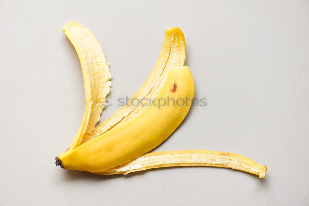 Similar – the banana is crooked