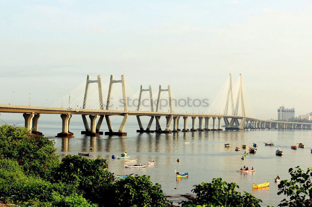 Similar – Image, Stock Photo Suspension bridge in Jiangyin