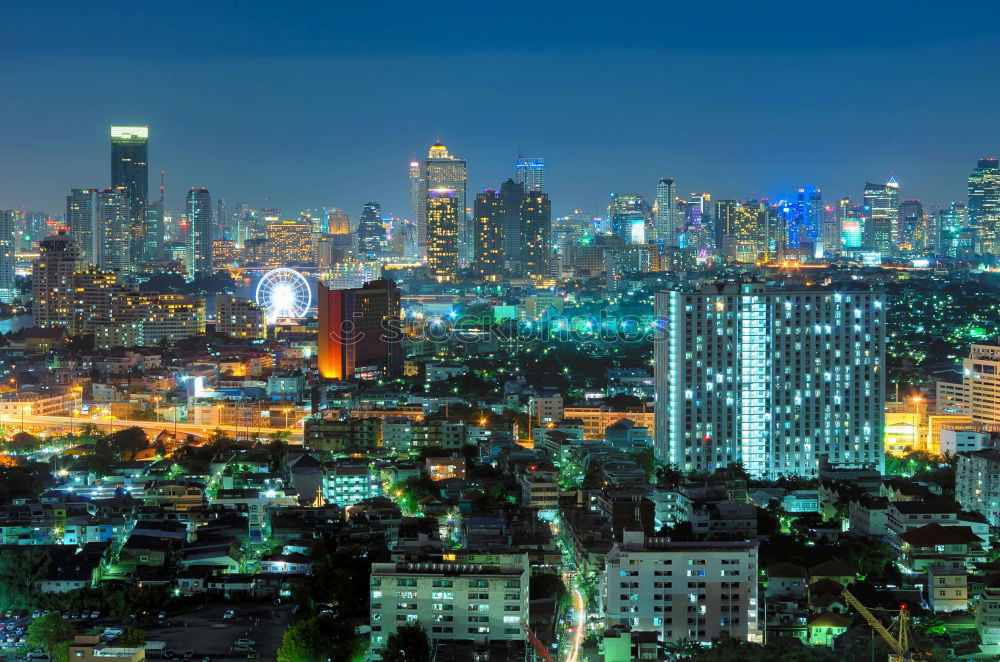 Similar – Image, Stock Photo Skyline of Havana at night with palm tree