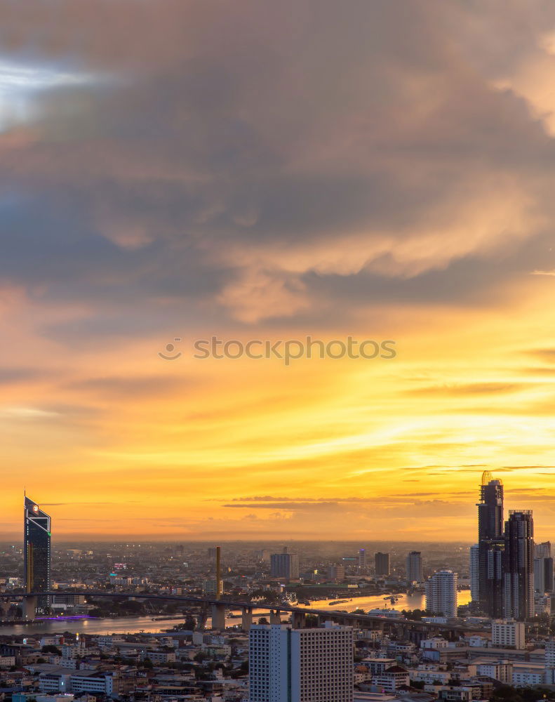 Similar – Autumn panoramic view of Berlin XII