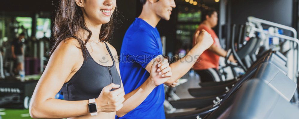 Similar – Image, Stock Photo trained women lifting kettlebell in gym