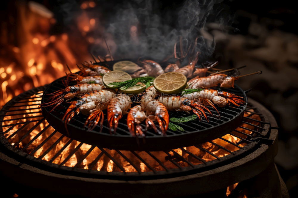 Similar – Image, Stock Photo Roasted knuckle of veal slices in the pan