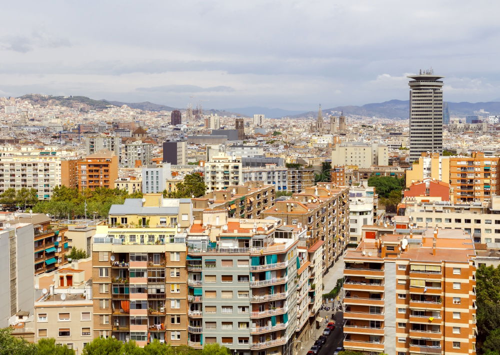 Similar – Image, Stock Photo Barcelona high-rise