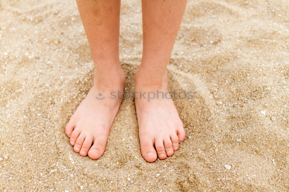 Similar – man takes a beach walk