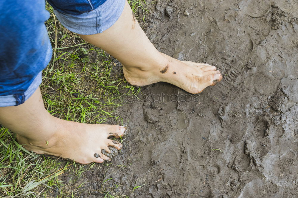 Similar – Walking barefoot in nature