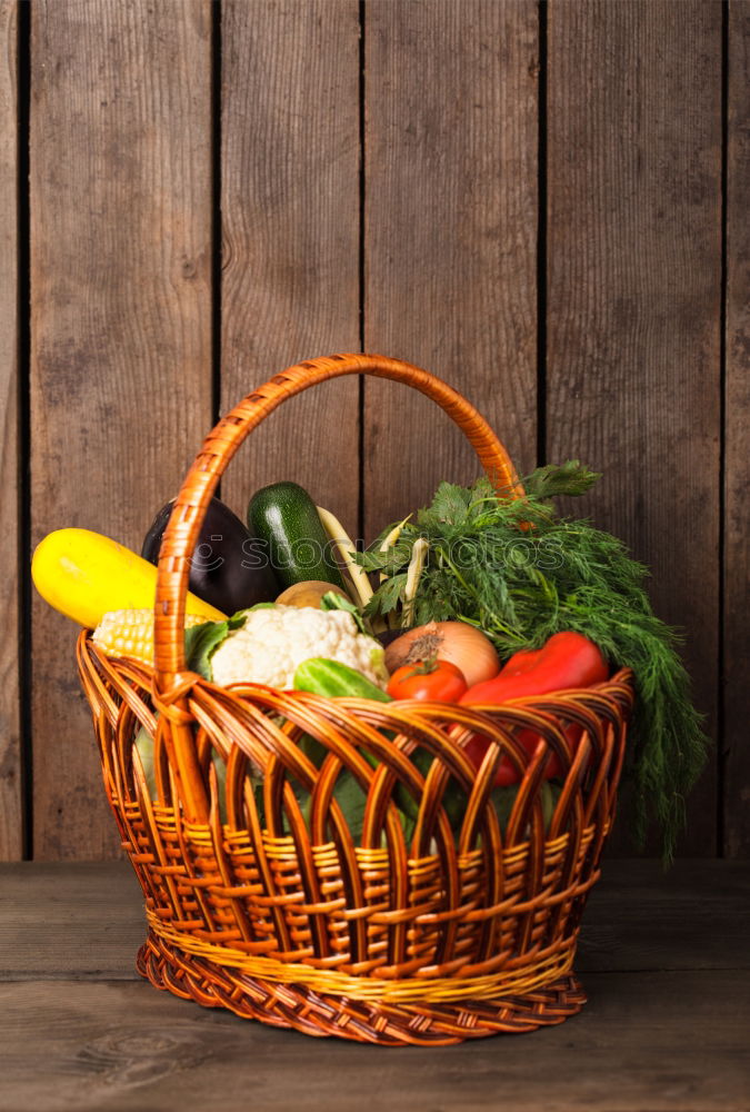 Similar – broccoli in a brown wicker basket