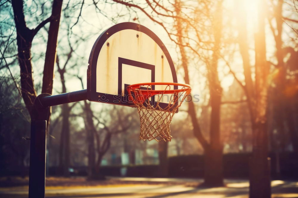 Basketballring auf der Straße