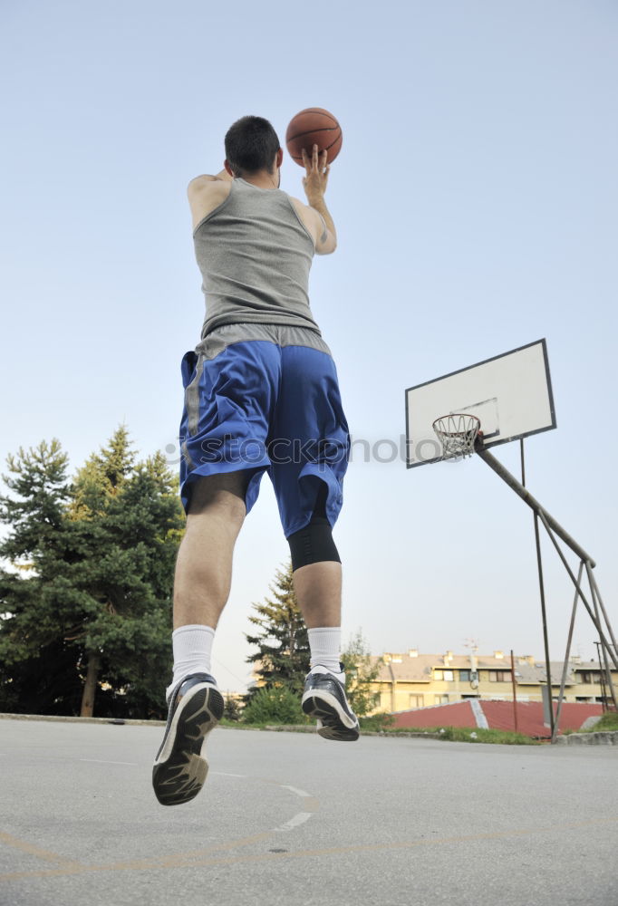 Similar – Image, Stock Photo Basket ball and player on background