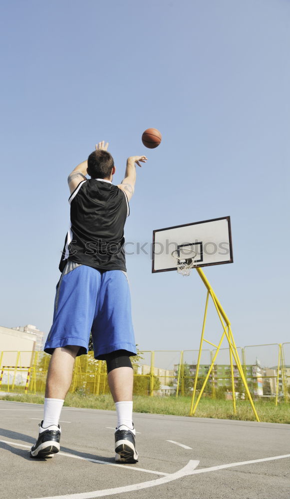 Image, Stock Photo Basket ball and player on background