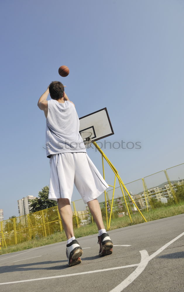 Similar – Image, Stock Photo Basket ball and player on background