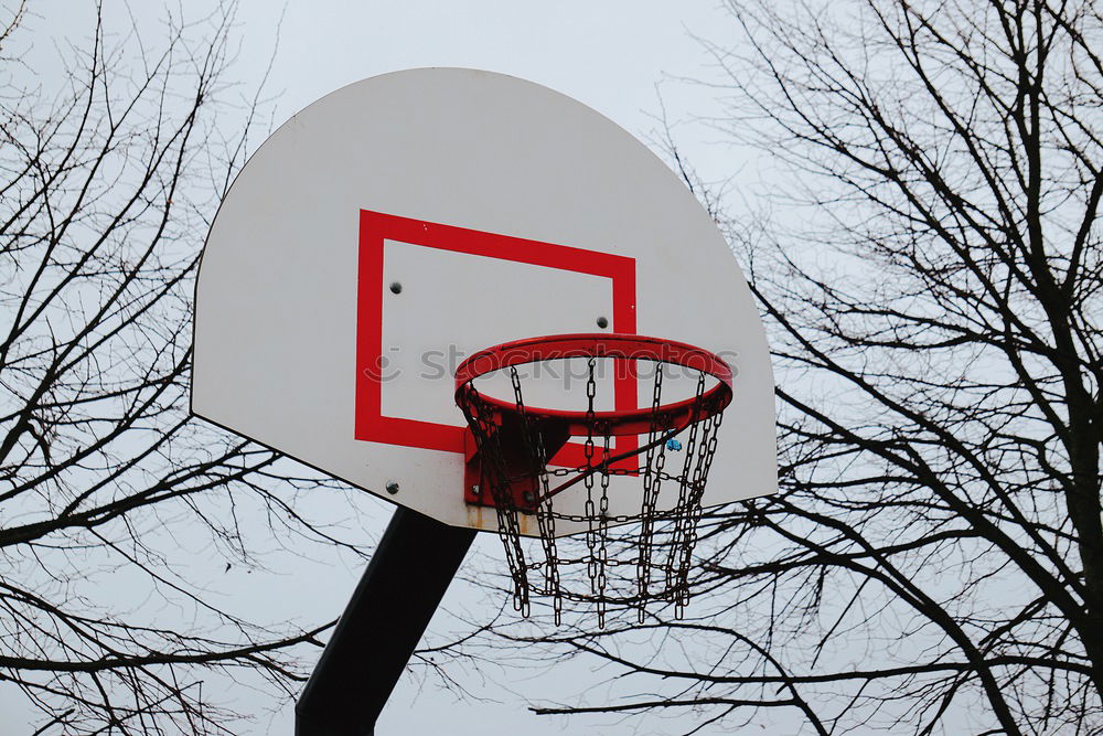 Similar – Image, Stock Photo Basketball ring with net, shadow, fixed to a wall