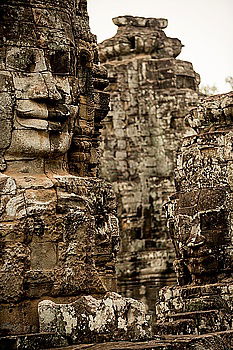 Angkor Thom Temple view, Siem reap, Cambodia