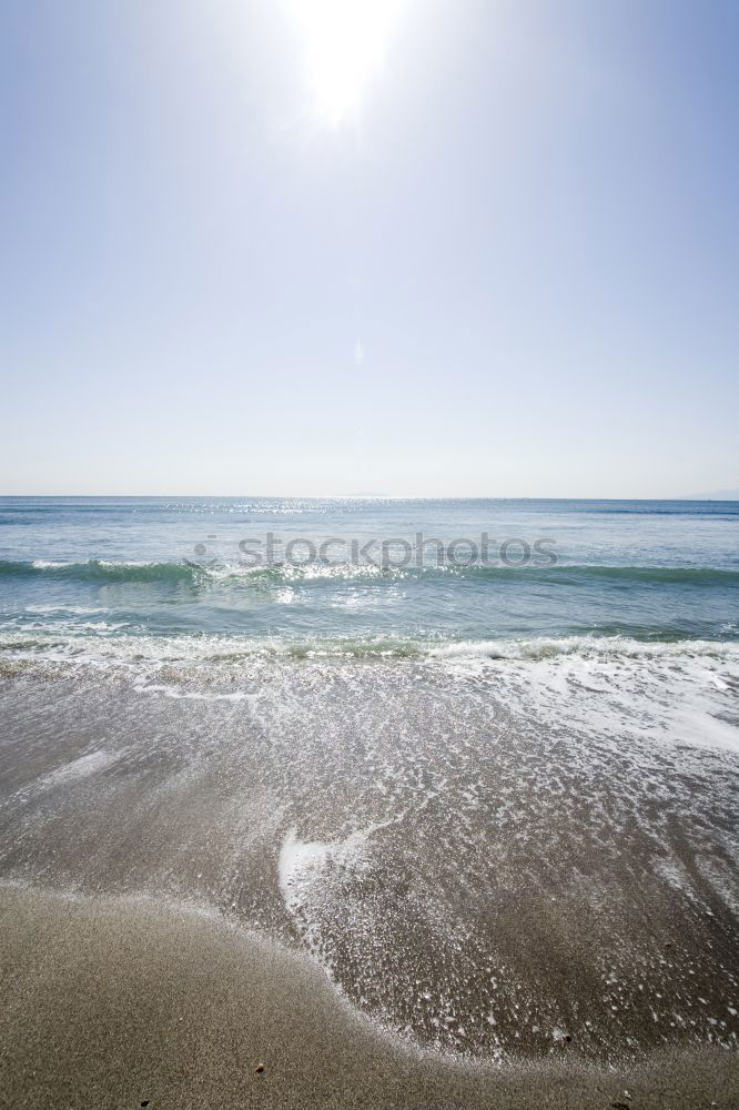 Similar – Leerer Strand im Winter bei Sonnenuntergang