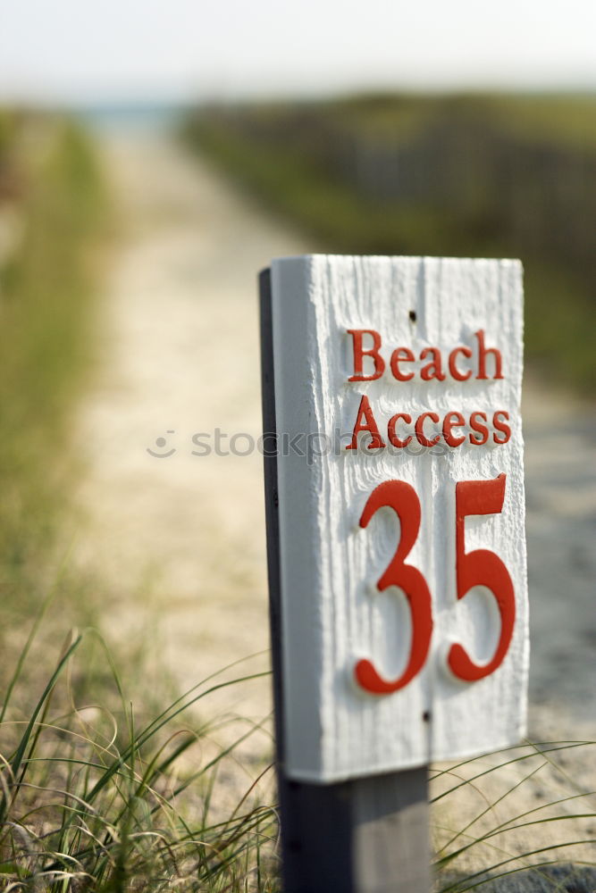 Foto Bild auf eigene gefahr Strand