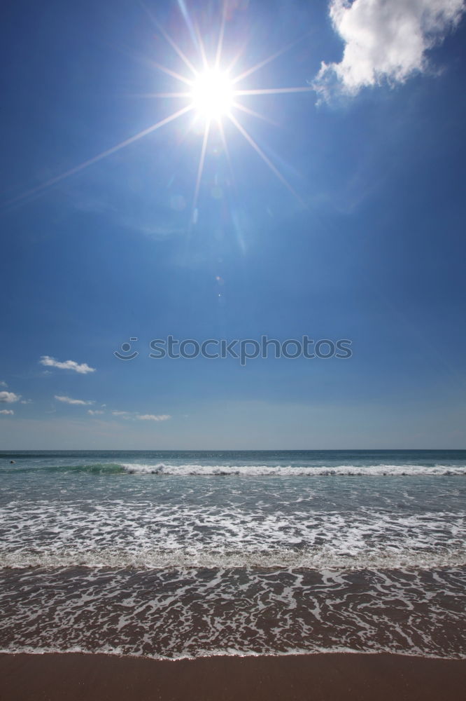 Similar – Leerer Strand im Winter bei Sonnenuntergang