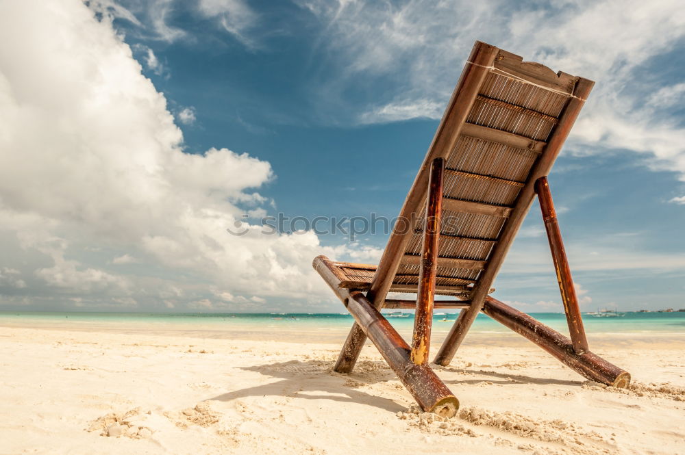 Similar – Image, Stock Photo beach chairs Life