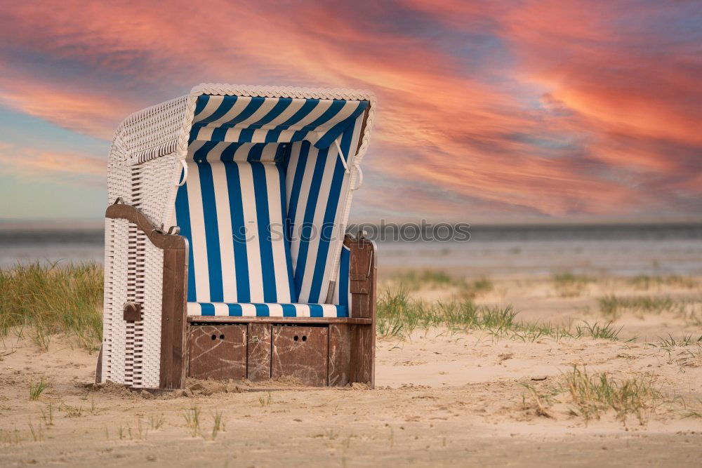 Similar – Strandkorb in den Dünen