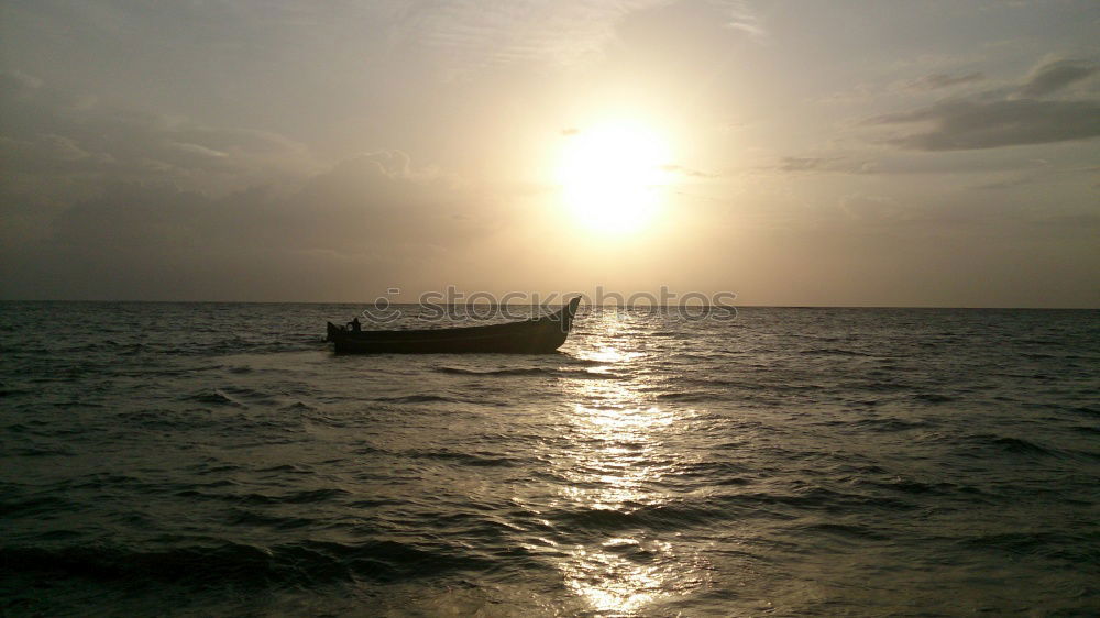 Similar – Fishing1 Fisherman Sunset