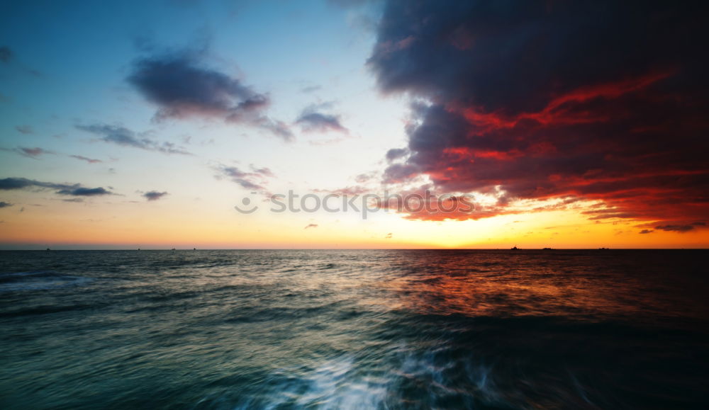 Similar – Image, Stock Photo surfed into the sunset