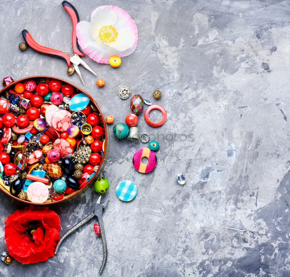 Similar – Image, Stock Photo Beads and tulip bead