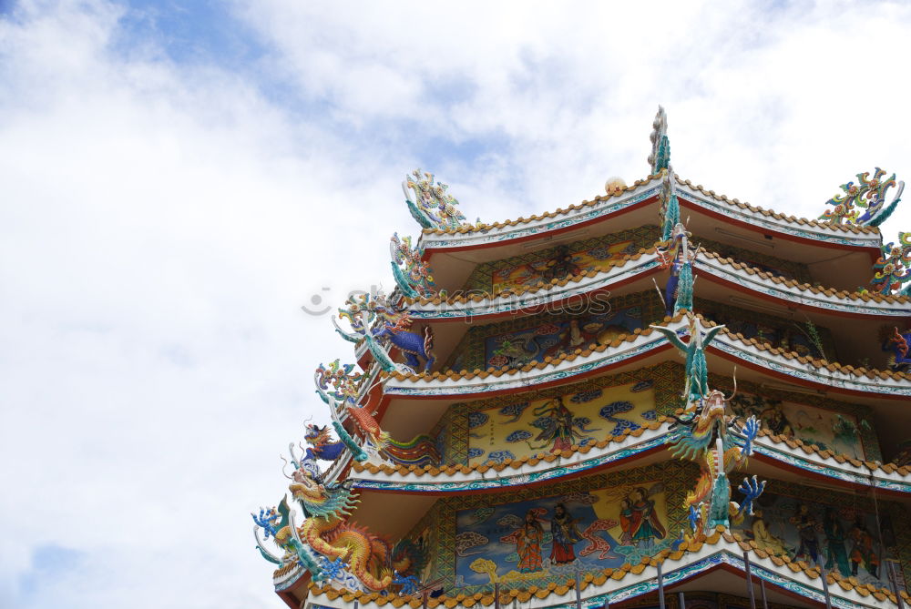 Similar – Image, Stock Photo High tower of asian temple