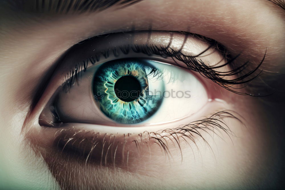 Similar – Image, Stock Photo Macro of a woman’s blue eye