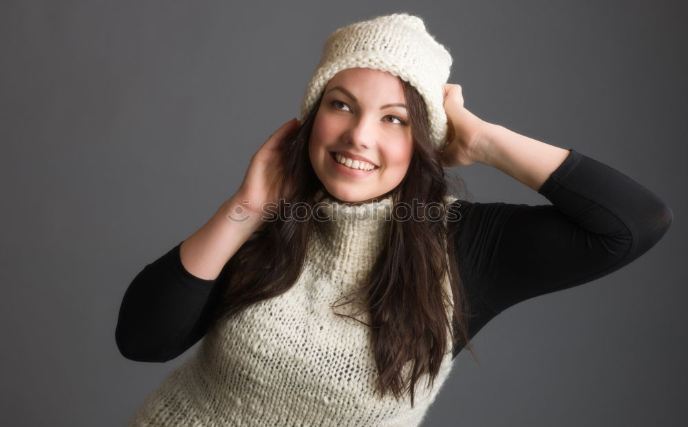 Similar – Image, Stock Photo dimple child Cap Grinning