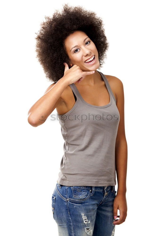 Similar – Image, Stock Photo Portrait of young attractive black girl in urban background listening to the music with headphones.