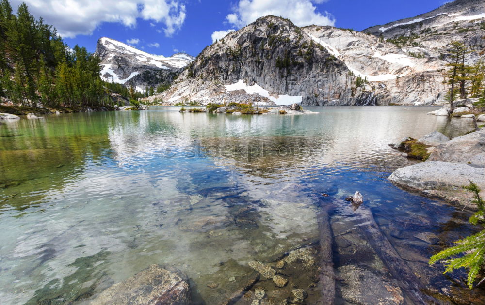 Similar – Image, Stock Photo Wooden hut in front of the Oeschinensee lake