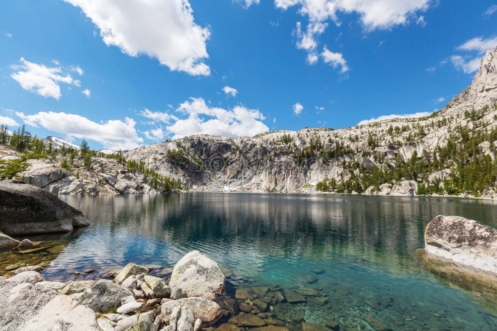 Image, Stock Photo Silver Lake Nature