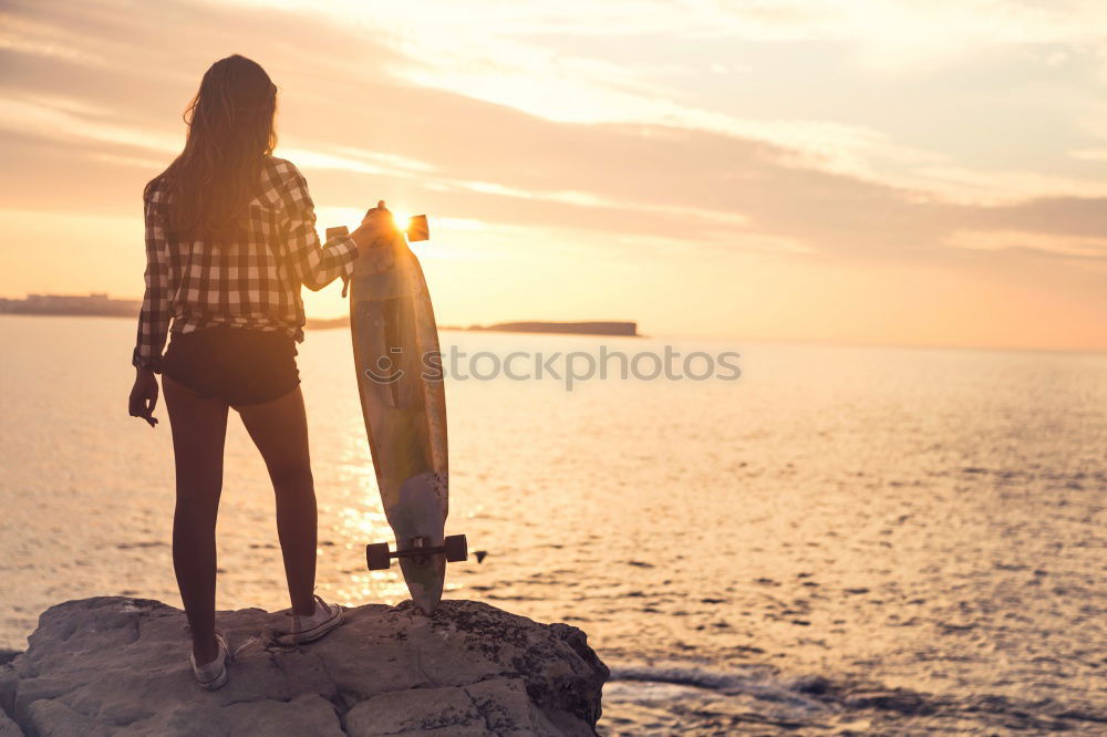Similar – Image, Stock Photo caucasian mother and son practicing surfing