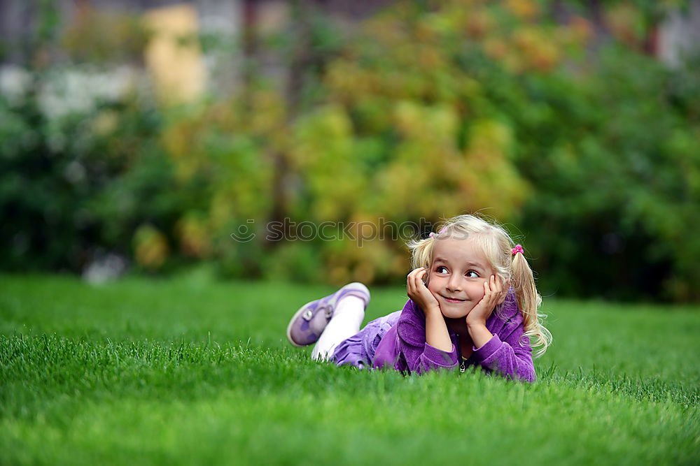 Similar – Image, Stock Photo romping around in the garden