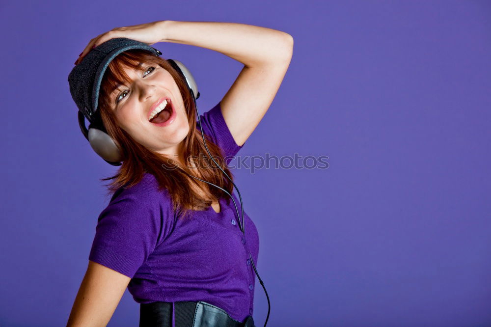 Similar – Angry young woman holding a retro clock