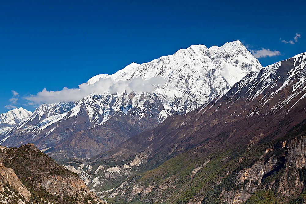 Similar – Image, Stock Photo Jharkot Village on the Annapurna Circuit