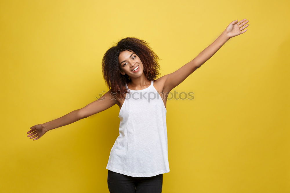 Similar – Image, Stock Photo African woman, afro hairstyle, sitting on a wall.