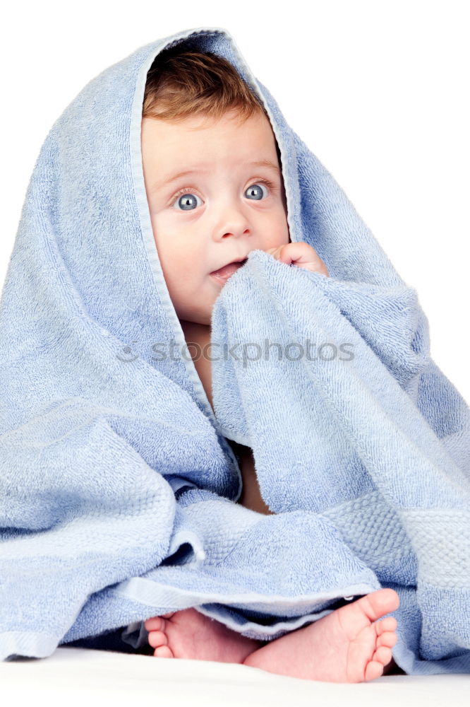 Image, Stock Photo Girl lying on a blanket and listening to music