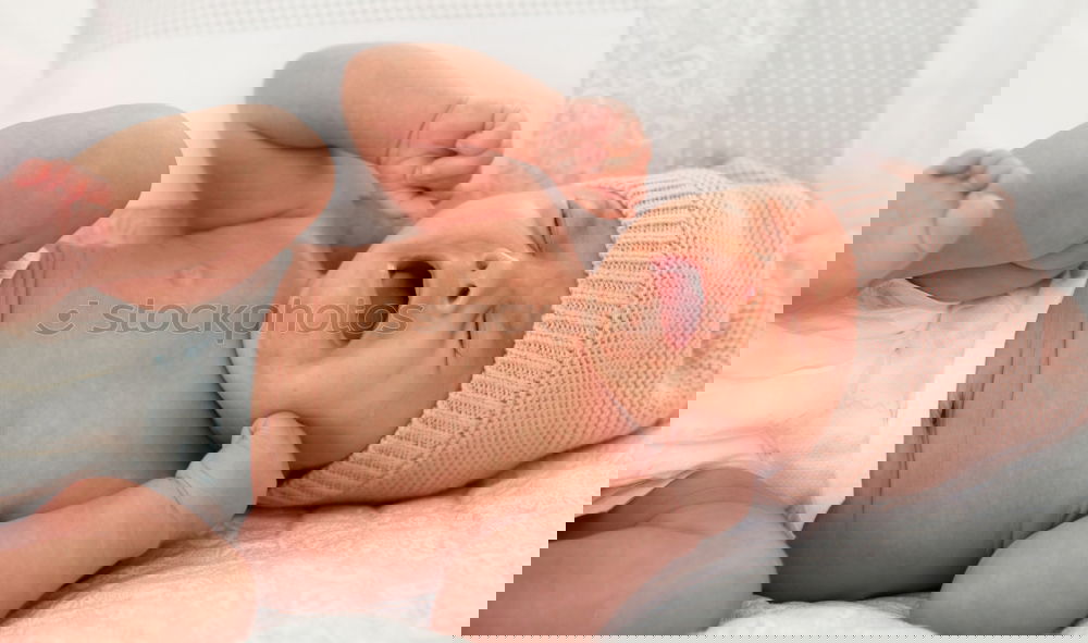 Similar – Image, Stock Photo Bathing newborn baby girl.
