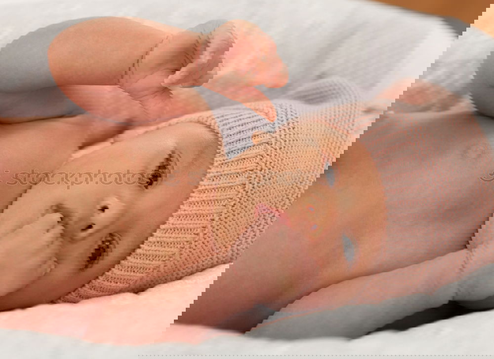 Similar – Image, Stock Photo Bathing newborn baby girl.