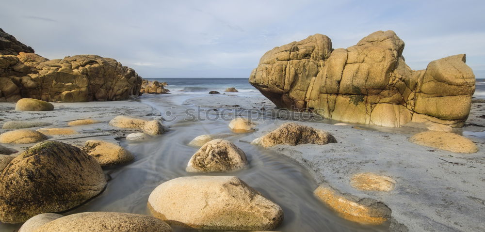 Similar – Sandy shore and mountains