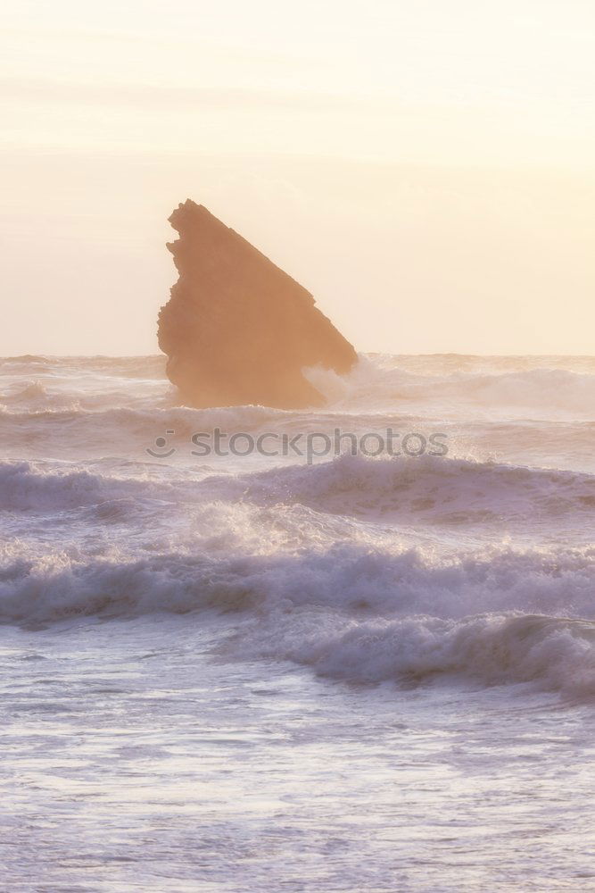 Similar – Image, Stock Photo Big chunk. Huge rock lies in the Pacific surf. Queensland. Australia. In the background very small : skyscrapers.