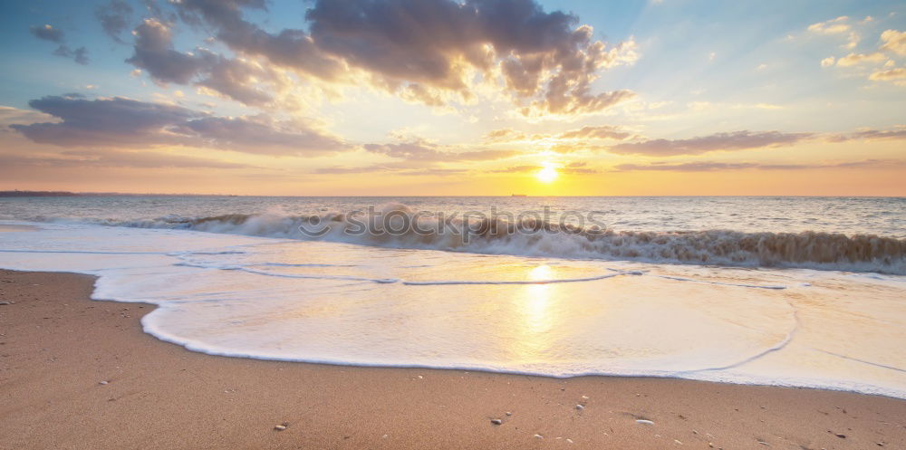 Similar – Image, Stock Photo Sunset at Langeoog Nature