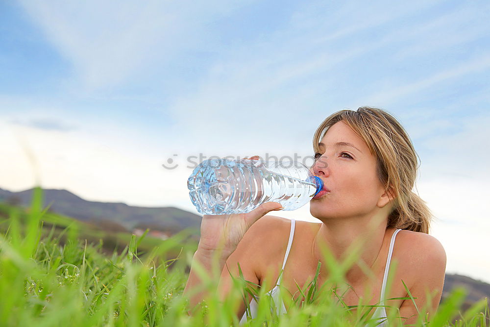 Image, Stock Photo Refreshment in the sun
